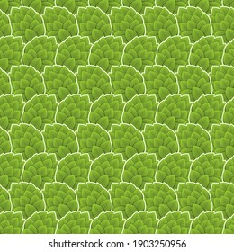 Hop Beer pattern seamless. Hops seed background. vector texture