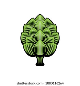 Hop Beer sign icon. Hops seed isolated. vector illustration