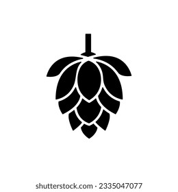 Hop, beer simple icon vector illustration on white background..eps