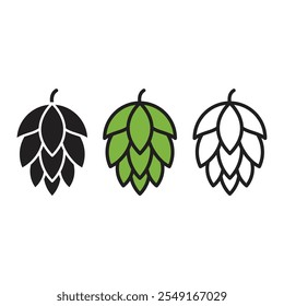 Ícone De Cone De Salto Define O Design Do Vetor.