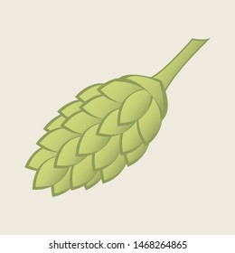 Hop cone logo vector image.
