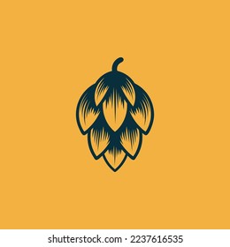 Hop emblem icon label logo. Vector illustration