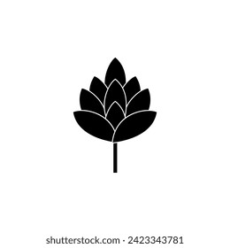 Hop flat vector icon. Simple solid symbol isolated on white background
