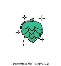 Hop, green icon. Element of color St Patricks day icon. Premium quality graphic design icon. Signs and symbols collection icon for websites, web design, mobile app