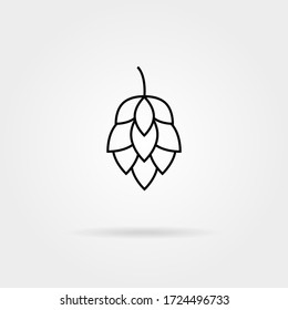 Hop Icon. Beer Symbol. Logo. Stock - Vector Illustration