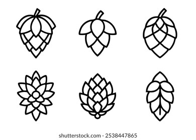 Hop Icon Elegant Minimalist Design for Branding