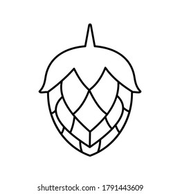 Hop icon isolated , logo on white background