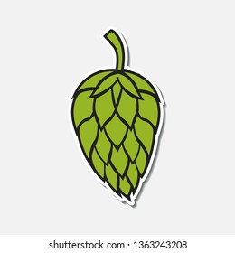 Hop icon isolated on white background