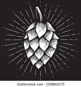 hop icon vector illustration 