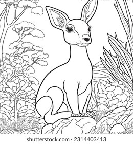 Hop into creativity with this adorable kangaroo coloring page. Unleash your imagination as you bring this unique Australian marsupial to life with a palette of vibrant colors.