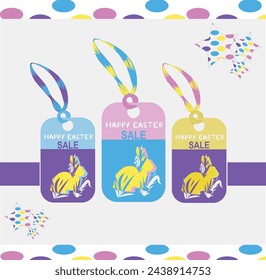 "Hop into savings this Easter with our adorable Sale Tag Template featuring a charming bunny! , perfect for promoting your Easter specials ,discounts. bunny add a touch of delight to your promotions.