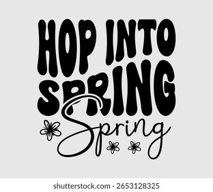 Saltar para primavera, primavera feliz Eps design, primavera Eps Cut File, Camisa Hoppy t, Coelhinho e primavera Eps, Ovo para crianças, Corte de Arquivo Cricut