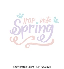 Hop into Spring pastel design