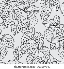 Hop seamless pattern.