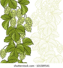 Hop seamless pattern.