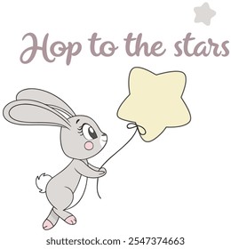 Hop to the Stars Vector Design