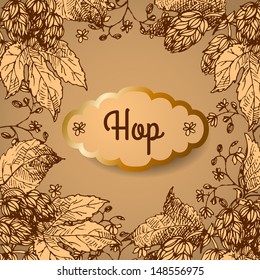 Hop. Vector illustration. 