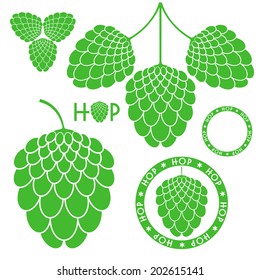 Hop. Vector illustration