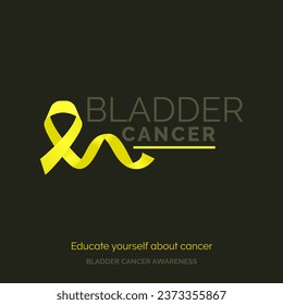 Hope Blooms with Bladder Cancer Awareness Design Template