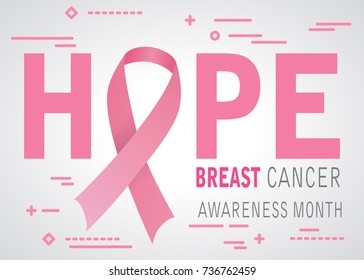 hope breast cancer awareness tape icon