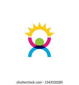 Hope concept vector icon design template