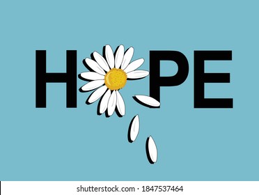 hope daisy hand drawn  daisy butterflies and daisies positive quote flower design margarita 
mariposa
stationery,mug,t shirt,phone case fashion slogan  style spring summer sticker and etc fashion