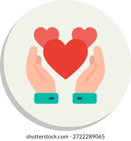 Icono de estilo de círculo plano de esperanza