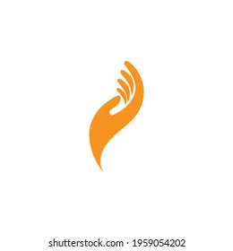 Hope hand logo vector image