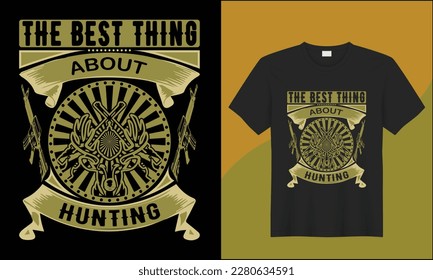 I hope hunting tshirt the best about hunting illustration hunting with ribon vector design. this design will be best hunting design and will be trendy design.