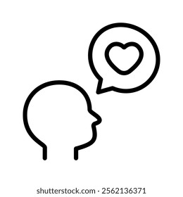 Hope icon vector illustration. Simple line style