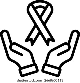 Hope Line Icon Vector Design