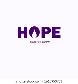 hope. logo with the concept of life