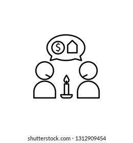 hope need wish icon. Element of social problem and refugee icon