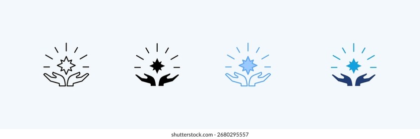 Hope Outline Icon Illustration Vector