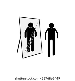 Hope and Reality Icon. Underestimate, Unexpected Symbol.