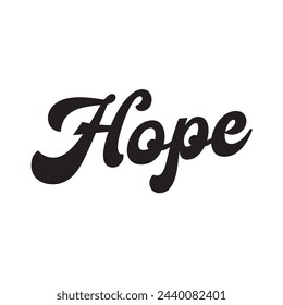 hope text on white background.