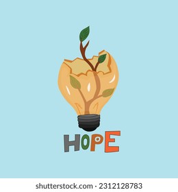 HOPE, Tree in Blub illustration