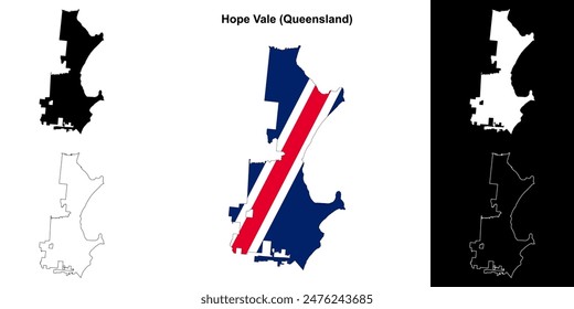 Hope Vale (Queensland) outline map set