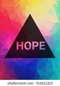 hope. Vector illustration