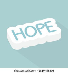 hope word concept- vector illustration