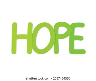 hope word concept - vector illustration
