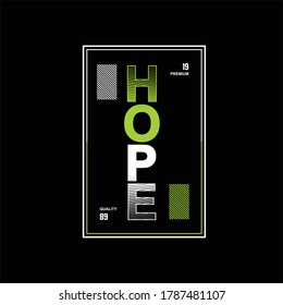 hope word premium quality vintage fashion