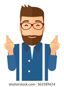 Hopeful hipster man with the beard.