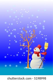 The hopeful snowman