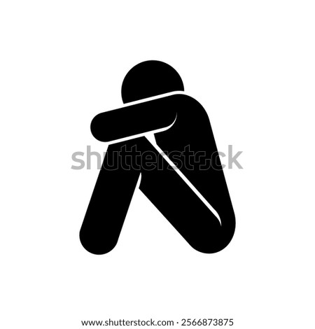 Hopeless Icon. Despair Symbol - Vector. 