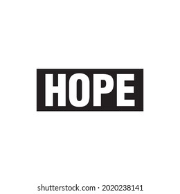 HopeText T shirt Design Vector