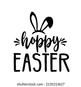 Hoppy Easter is a funny vector design for easter