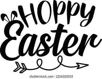 Hoppy Easter Svg Design Easter Lover
