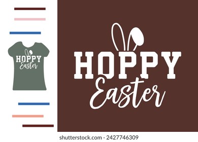 hoppy easter t shirt design