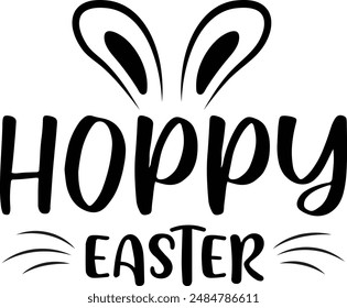 Hoppy easter T-shirt Design,  Easter Bundle